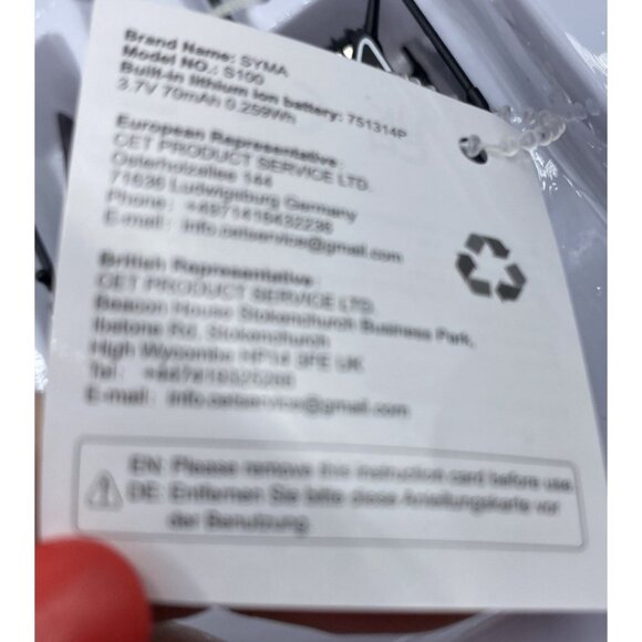 SYMA S100 MINI RC Helicopter 3.5CH Gyro Stabilizer Altitude Hold 8 yrs + Toy - Picture 12 of 16